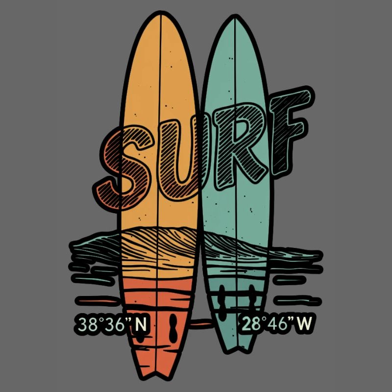 Planches de surf rétro