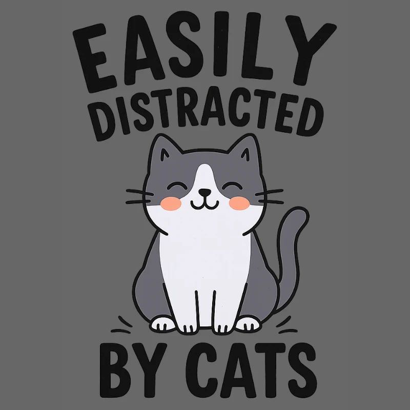 Conception de thème de chat humoristique
