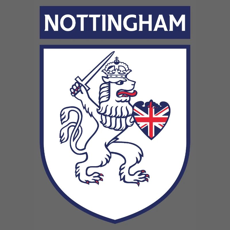 Lion bouclier de Nottingham avec épée