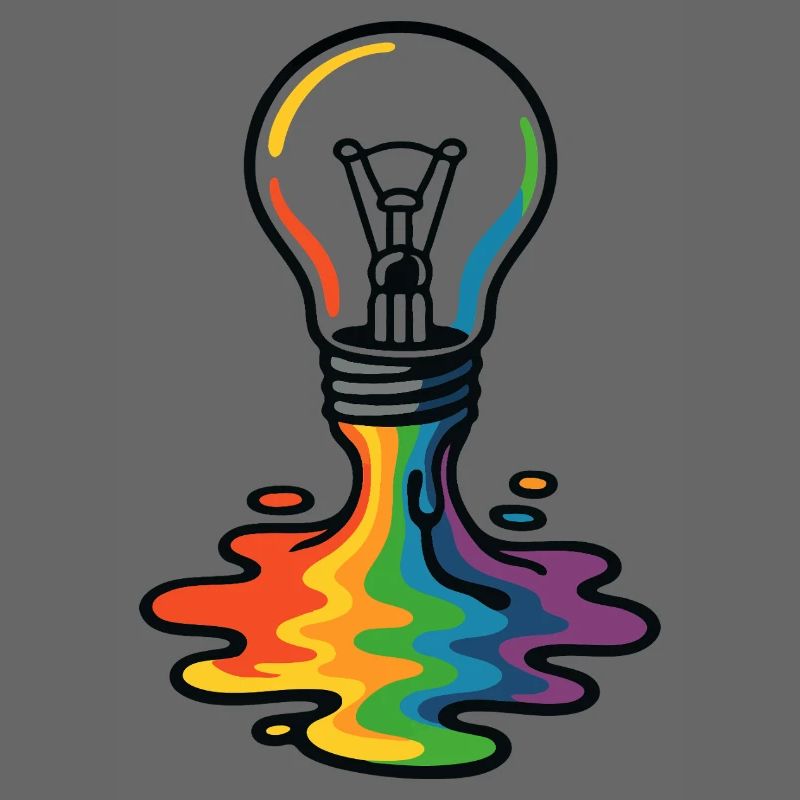 Rainbow Melt Lightbulb