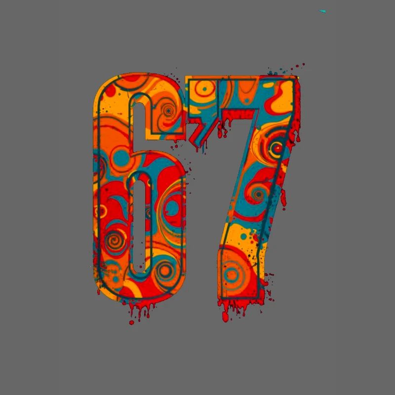Psychedelic 67 Digits