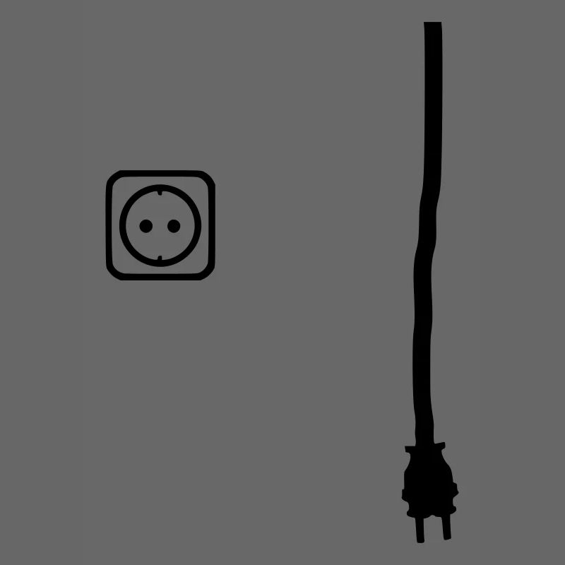 Stecker und Steckdose um Dinge unter Strom zu