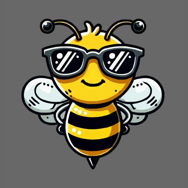 biene comic sonnenbrille