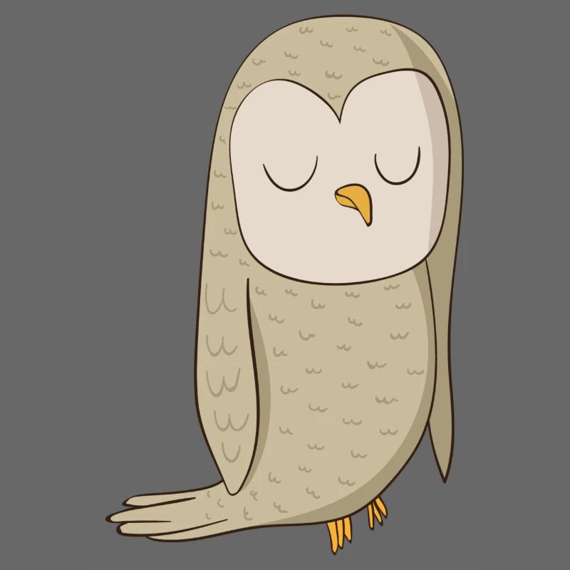 Eagle owl comic bird