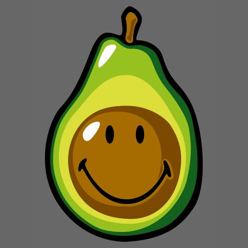 Smiley Avocado Pear