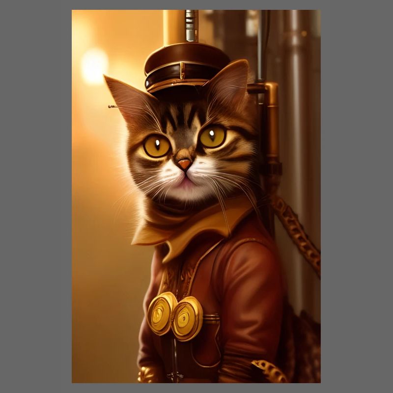 Chat Steampunk Style