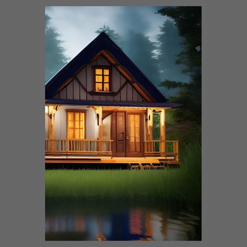 Charming lakeside cabin