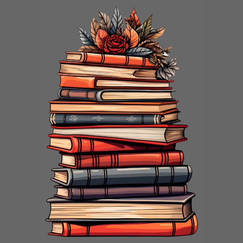 Stack of Books - Reading, Knowledge and Imagination.