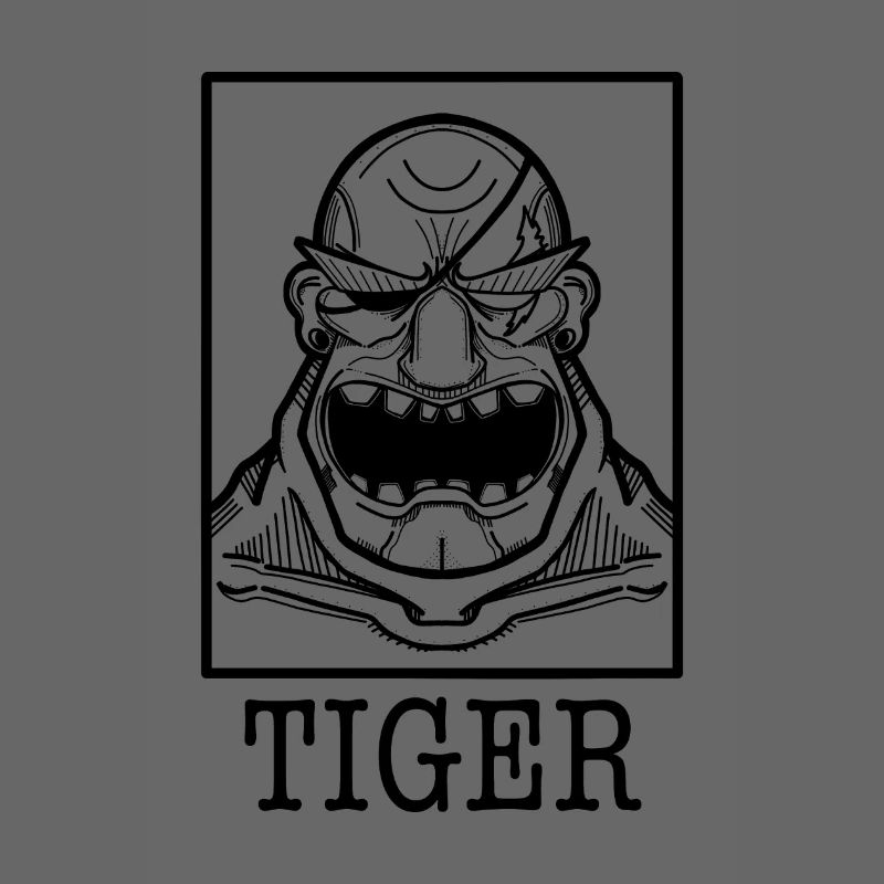 Tiger Rage - Monochrom Power