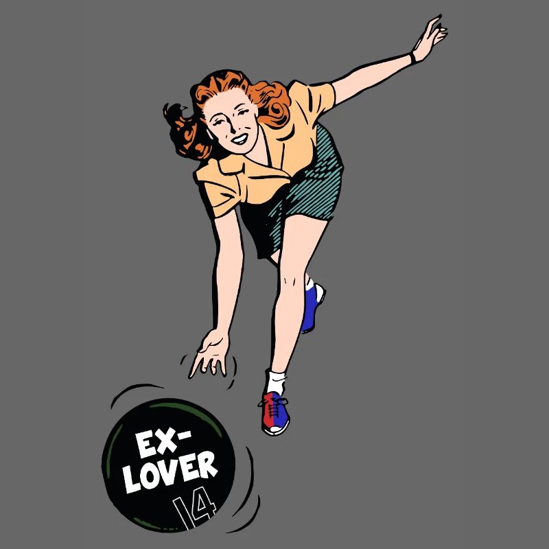 Ex-Lover Bowling – Retro Comic Style