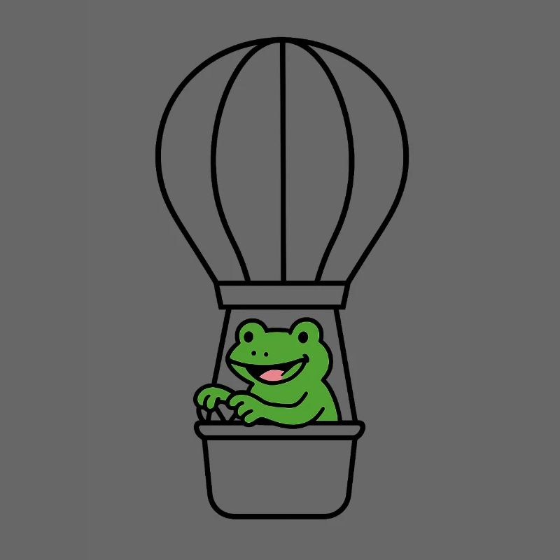 Frosch im Ballon