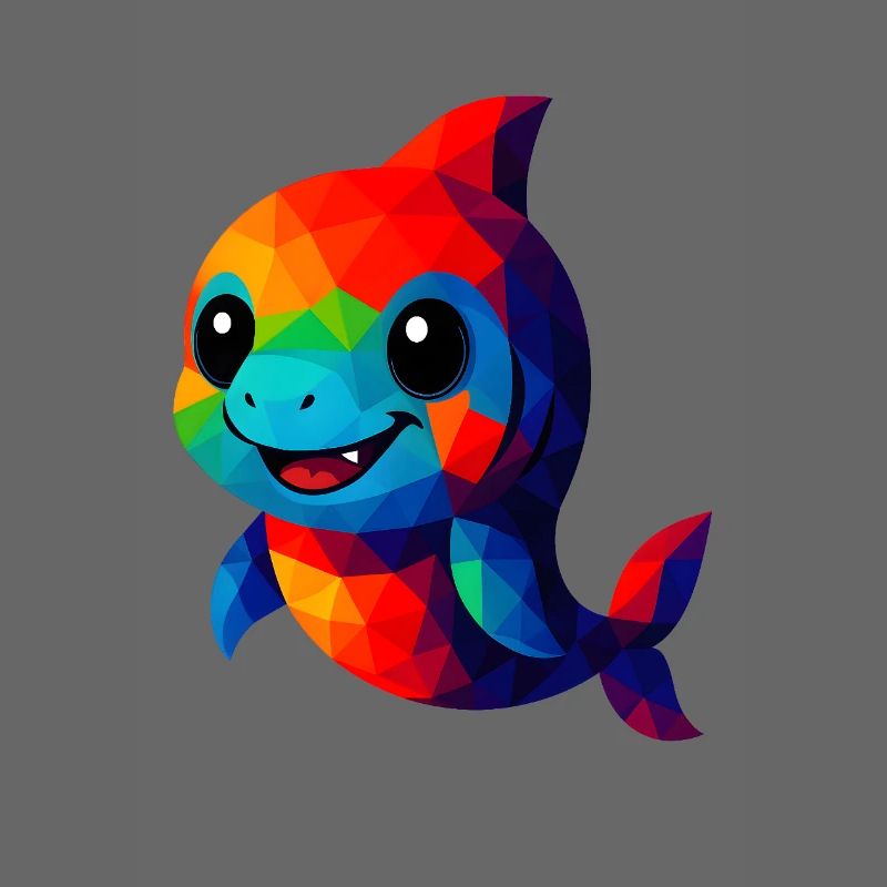WPAP Polygon Kawaii Style Animals