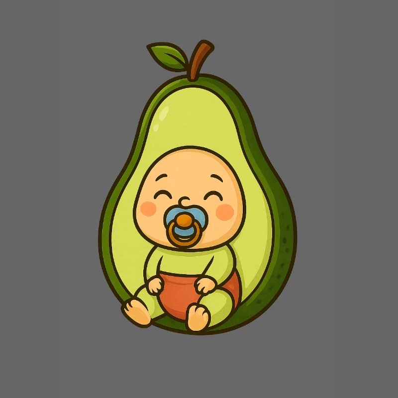 Mignon imprimé bébé avocat