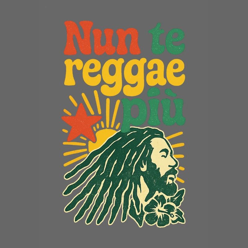 Design reggae rasta avec un message positif