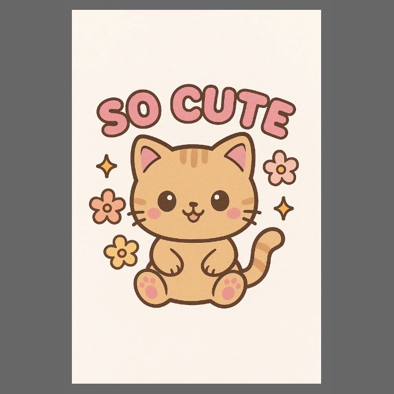 So cute kitty design