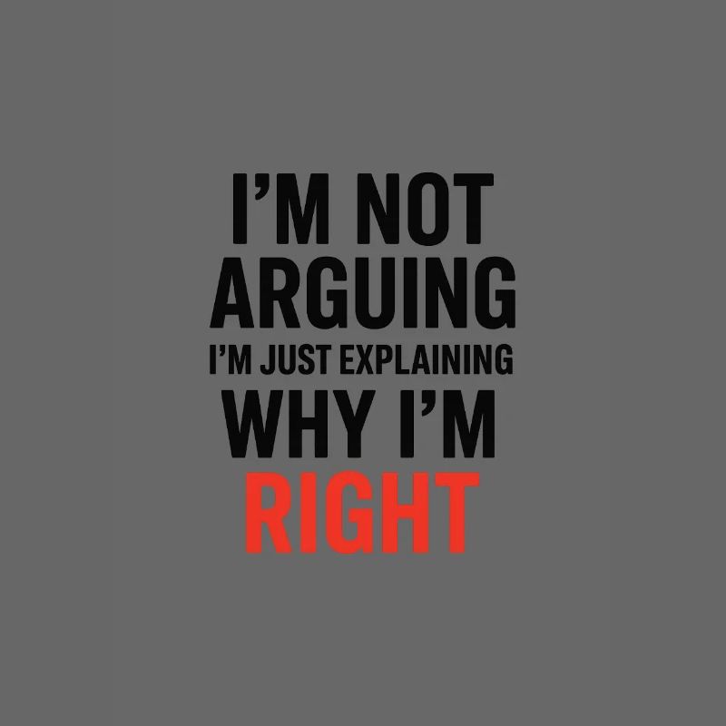 Je ne fais pas d’arguments Texte