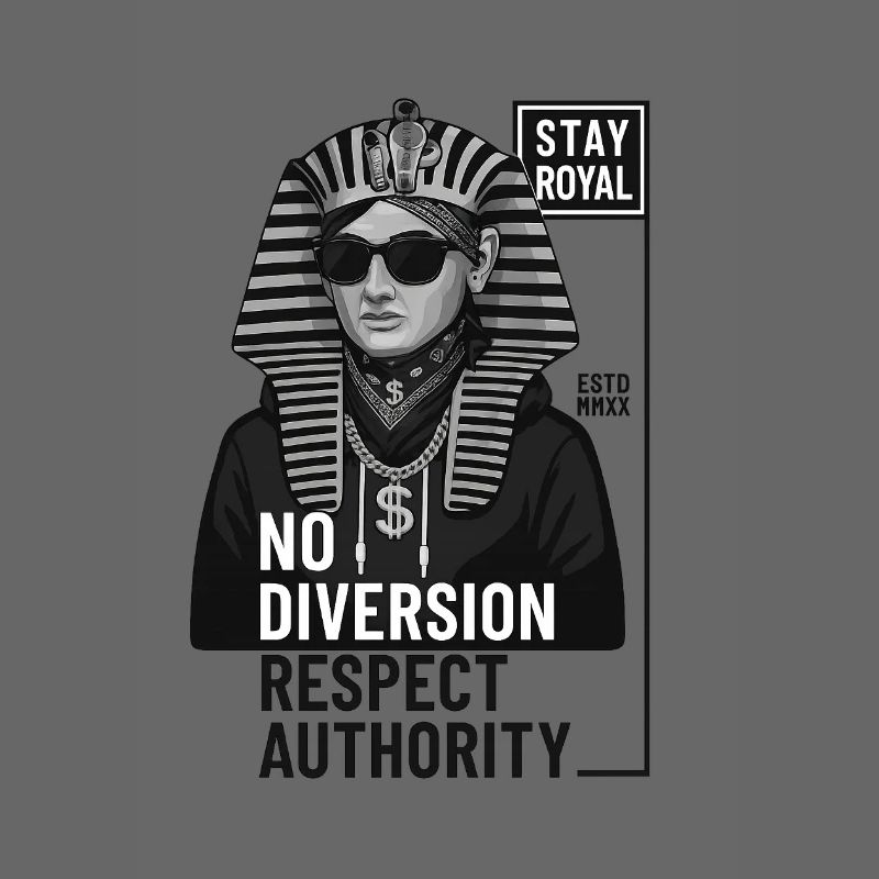 Imprimé de style de rue Pharaon rebelle