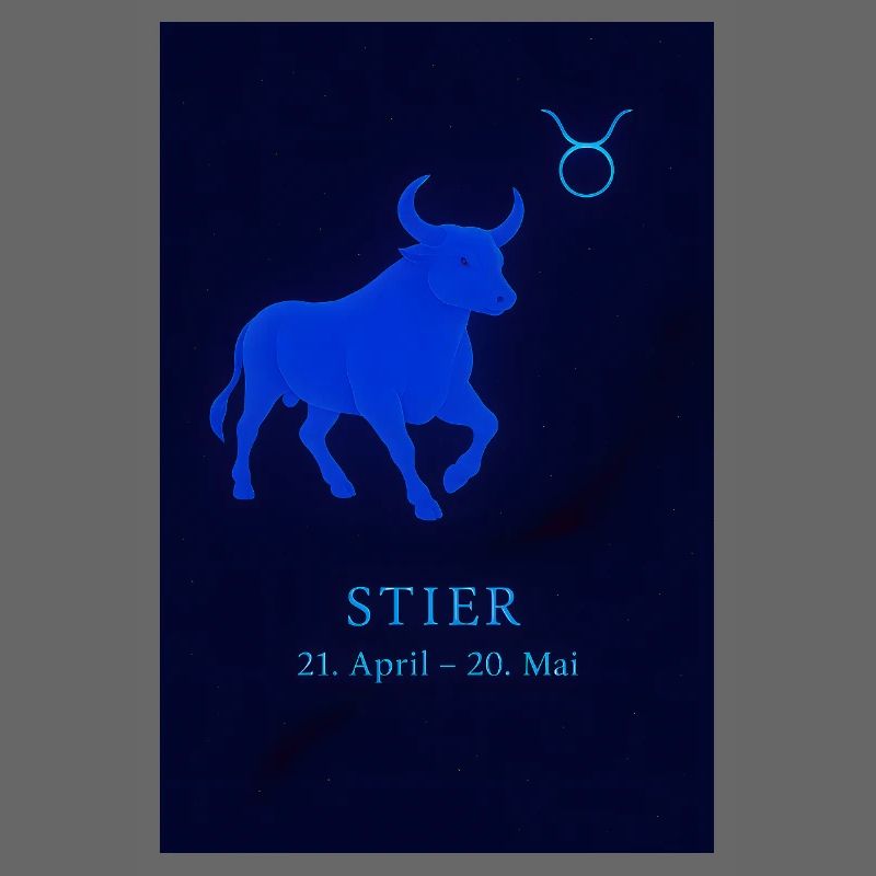 Sternzeichen Stier Design