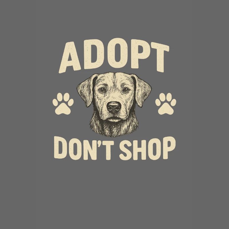 Conception de motif d’adoption de chien