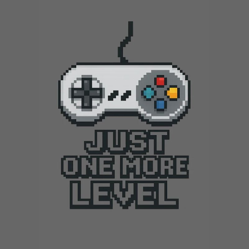 Pixel Neon Game Controller Design