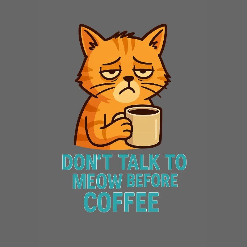 Grummelkat Kaffee Spruch