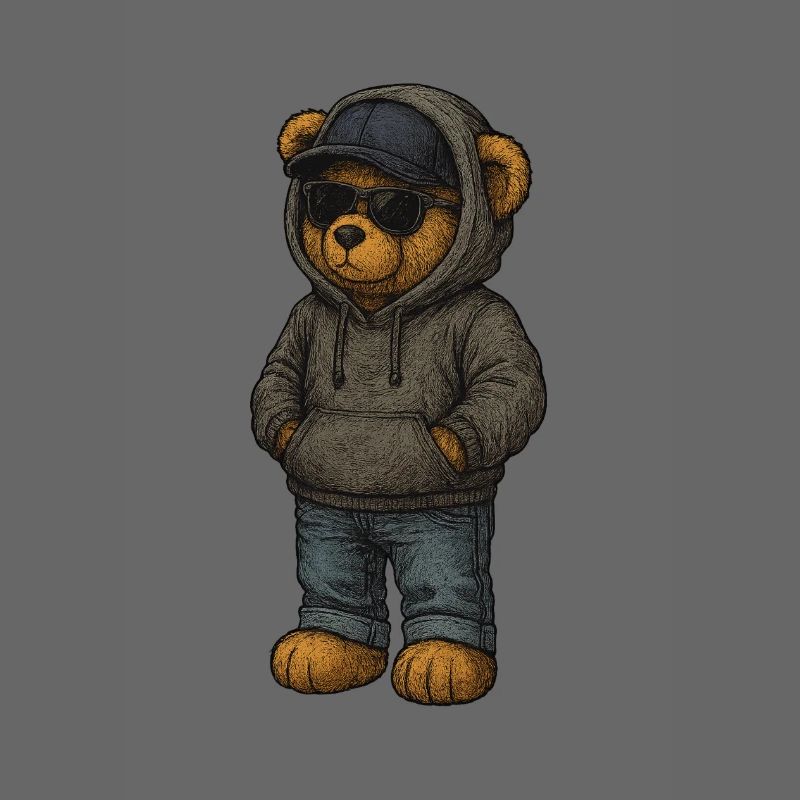 Urban Kapuzenpullover Bär