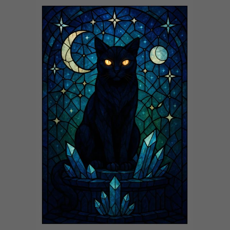 Prisme de cristal Midnight Cat