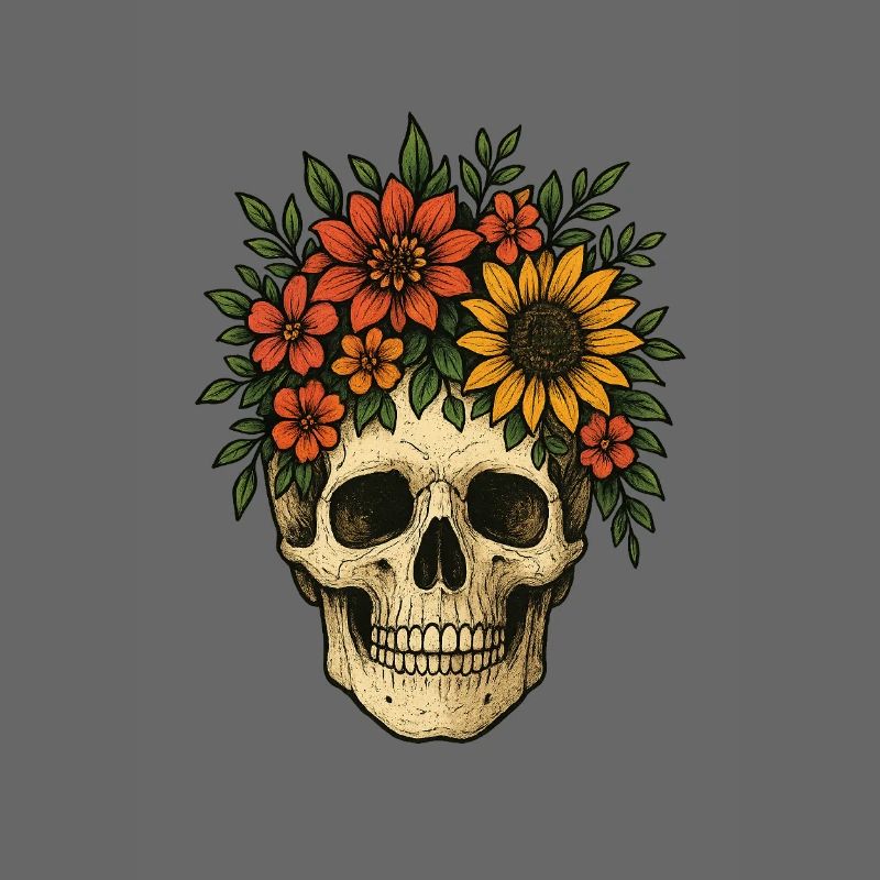 Crâne de fleur