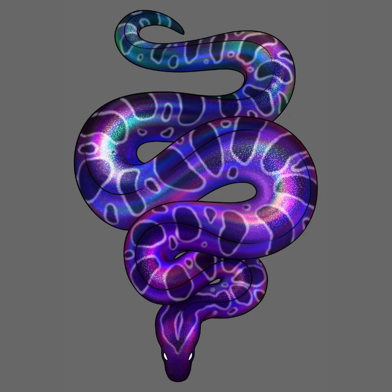 Neon Snake Violet
