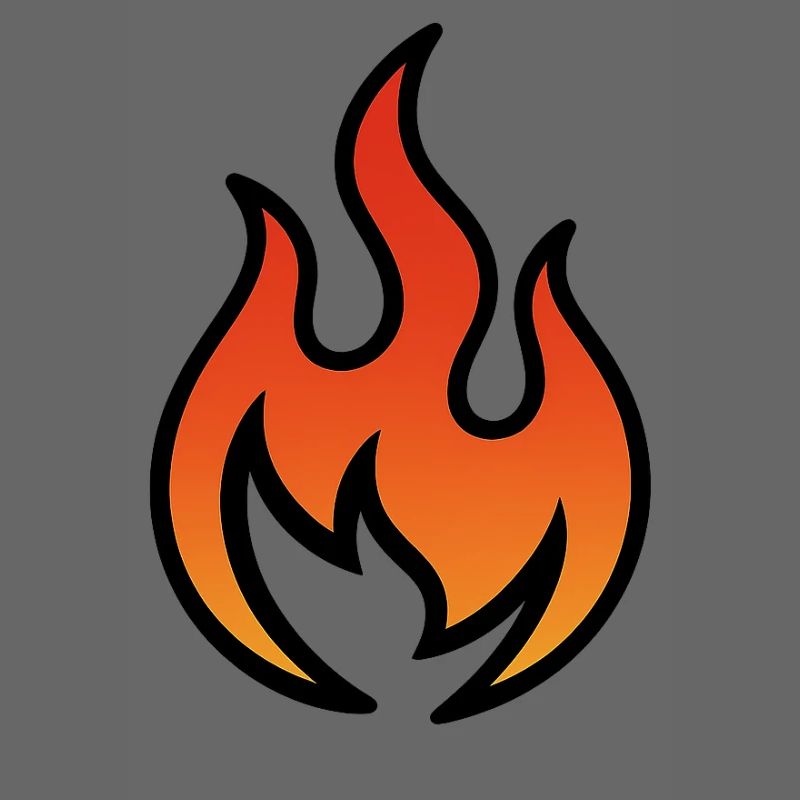 Flamme Feurig Farbverlauf Warm