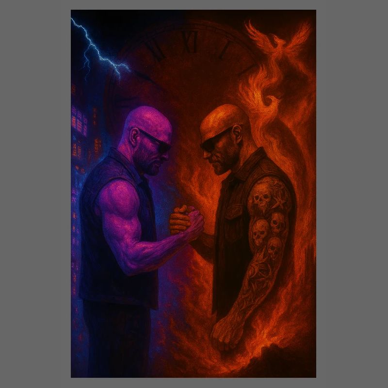 Duel des éléments entre le feu et la glace
