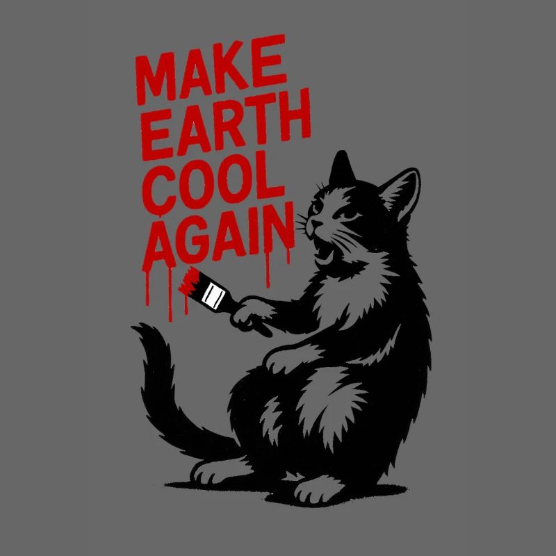 Make Earth Cool Again Wolf Print