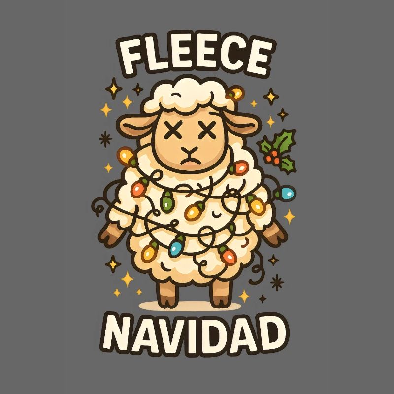 Fleece Navidad Christmas Sheep