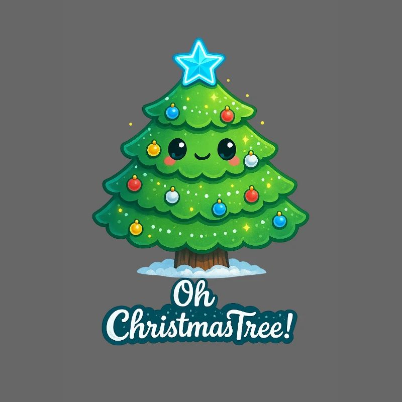 Cuddly Christmas tree with star