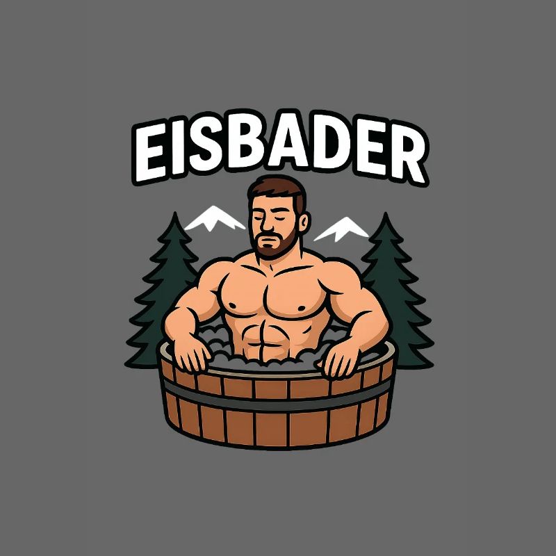 Eisbader im Waldbad