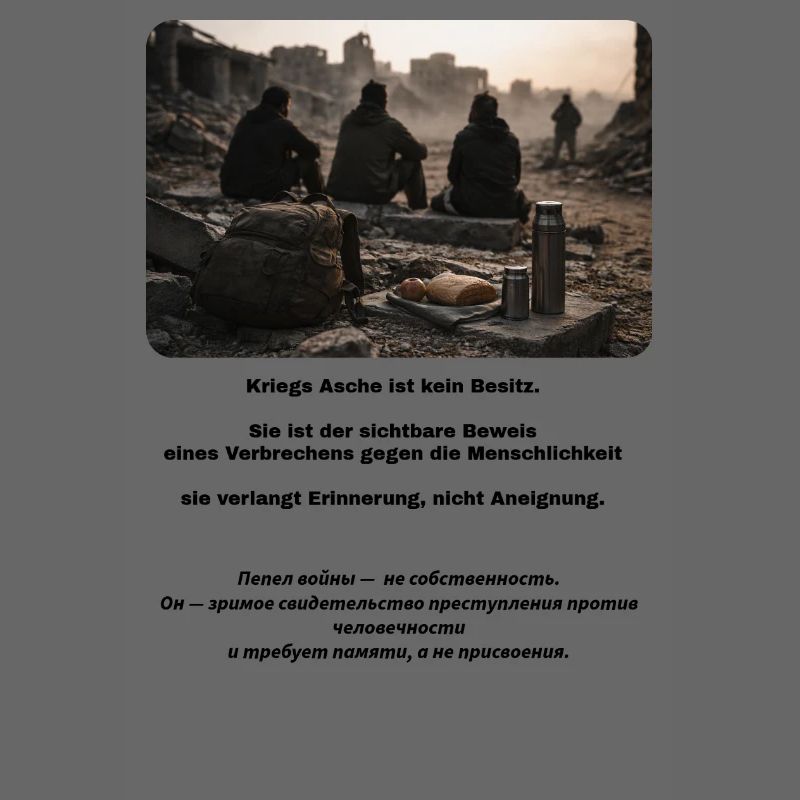 Ruinenlager im Abendlicht