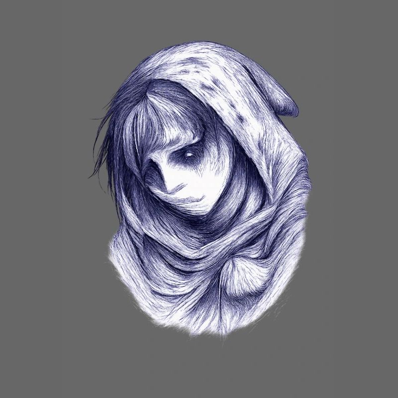 Blauer Schleiergeist