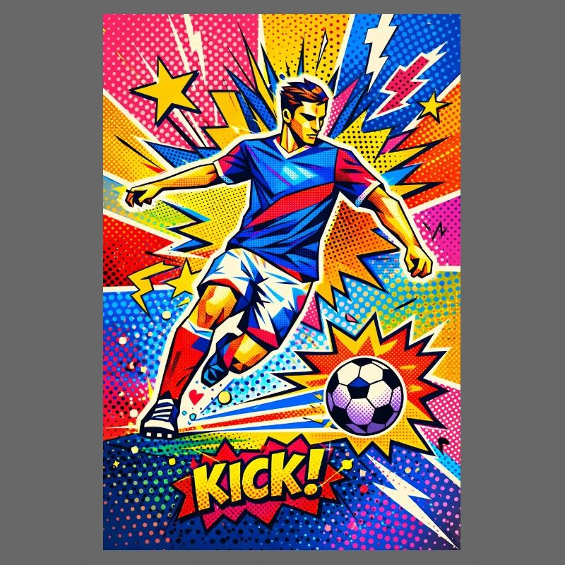 Pop Art Soccer Explosion