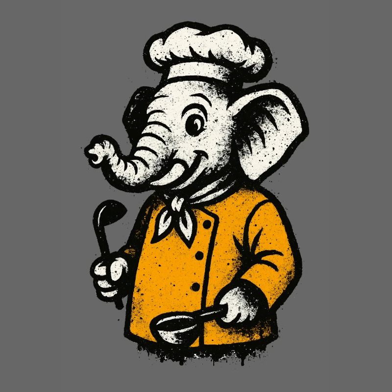 Cuisinier Chef Éléphant