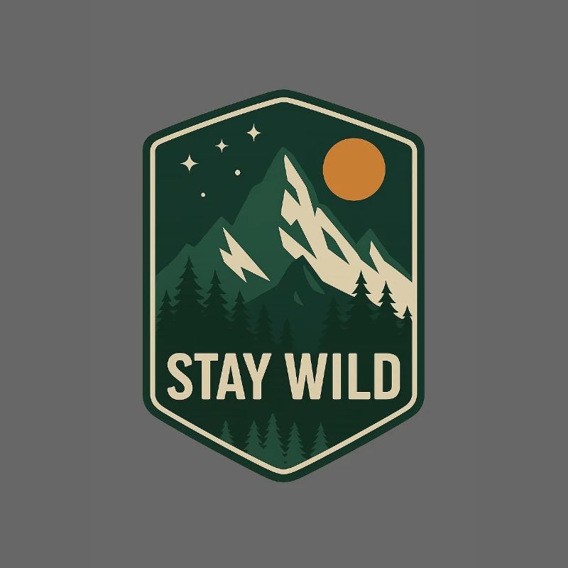 Stay Wild Bergwald Patch