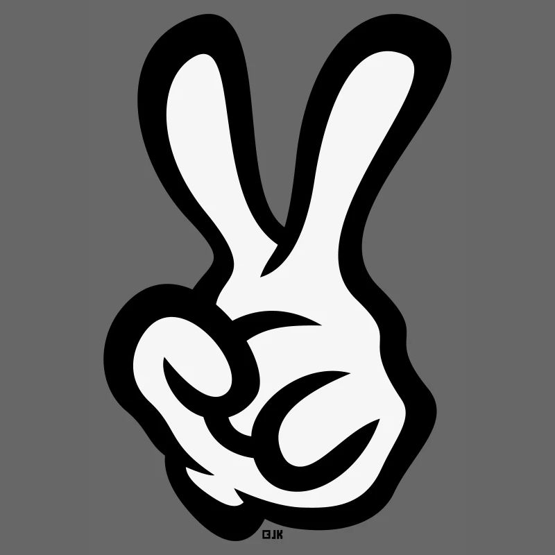 Victory Hand Sign (Left Hand / POS / 2C)