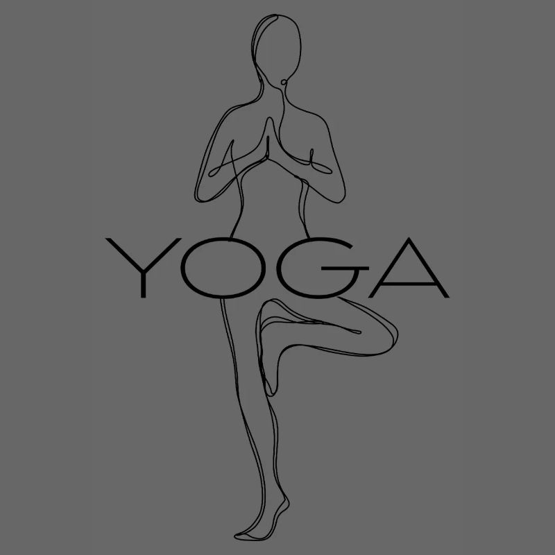 Posture de yoga - Conception de lignes de salutation au soleil