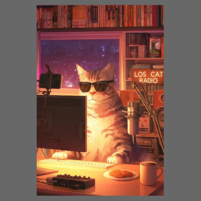 Cat Stream Neon Studio