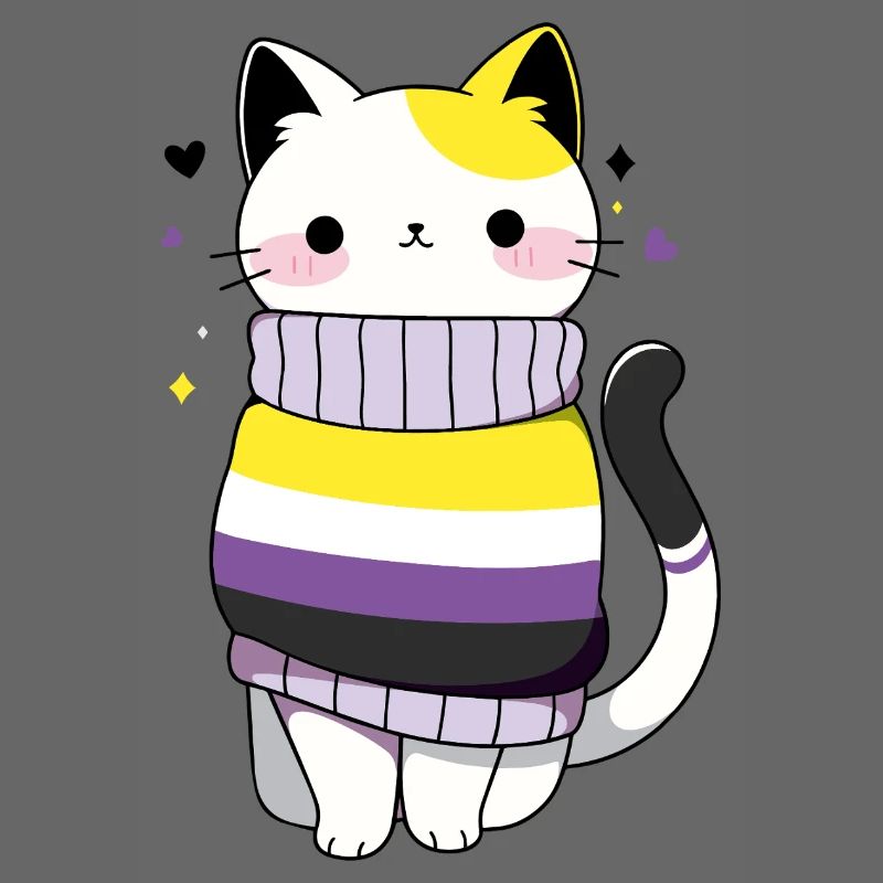 Nonbinary Cat CSD queer pride month LGBT queer
