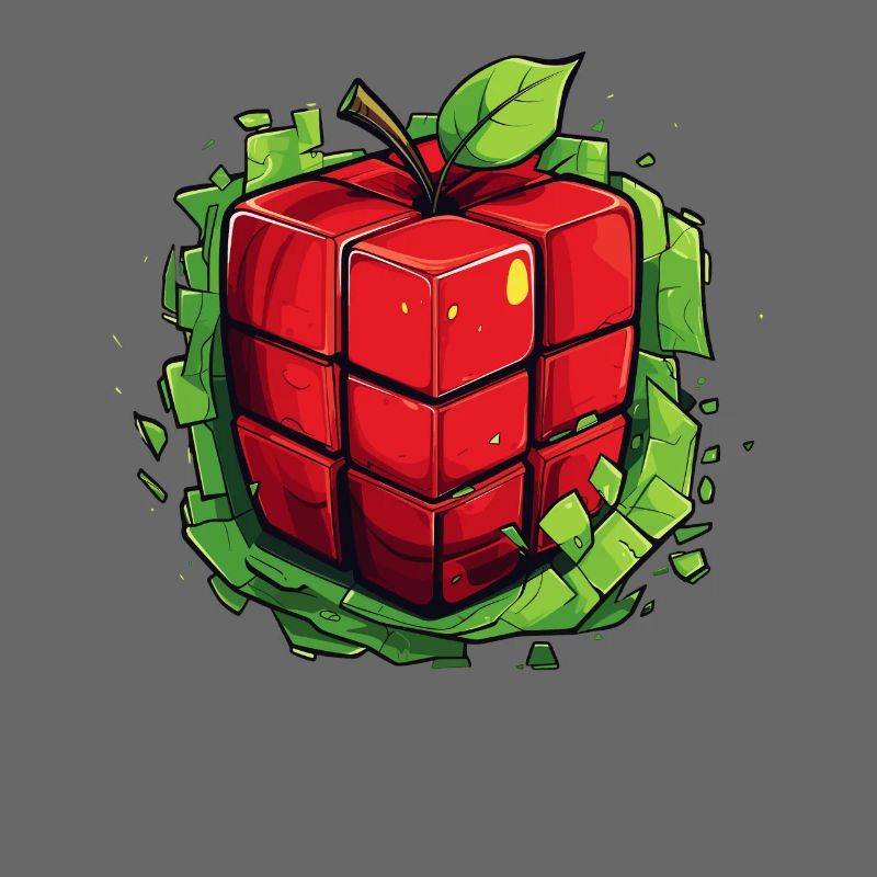Würfel Apfel Cube Apple