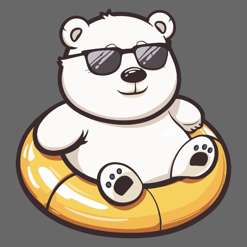 Eisbär Comic Cool