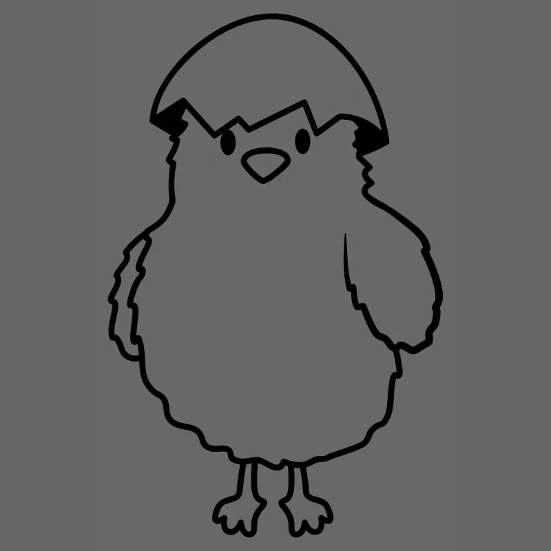 Chicks with eggshell on the head