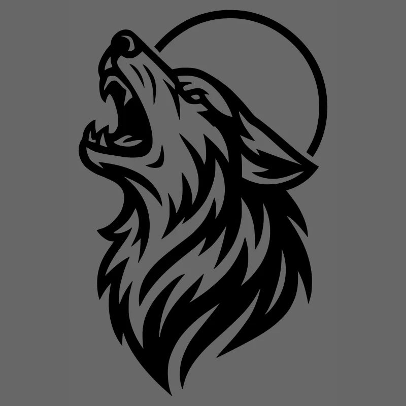 Heulender Wolf