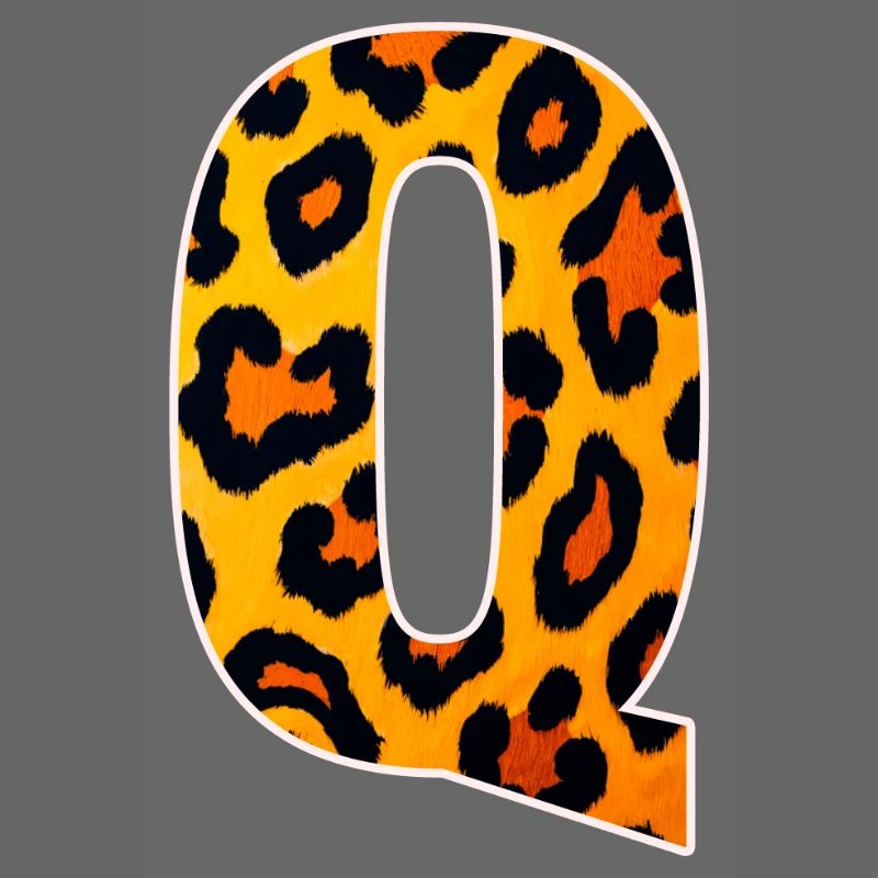Leopard_Buchstabenmuster_ _Q