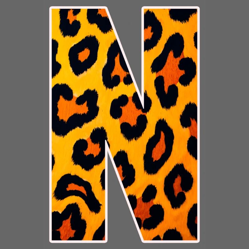 Neon Leopard Print YellowOrange
